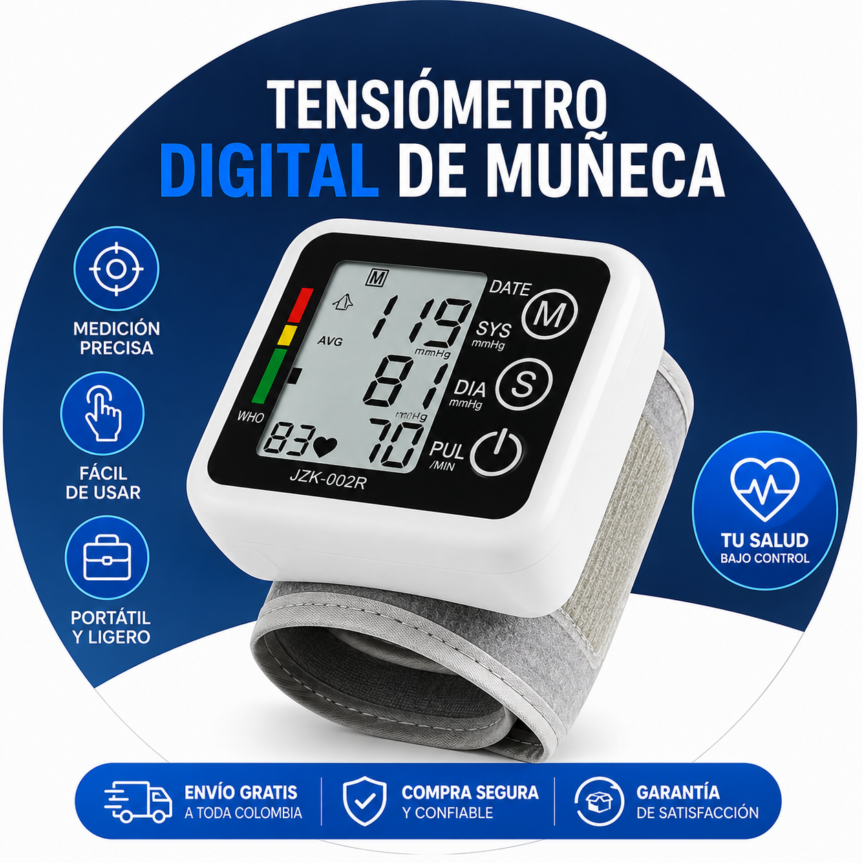 CardioLife™ Controla tu presión arterial en segundos sin salir de casa!!